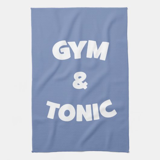 Gym en Tonic - Funny Novelty Workout Theedoek (Verticaal)