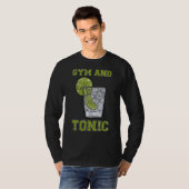 Gym en Tonic Gin Booze Bar T-shirt (Voorkant volledig)