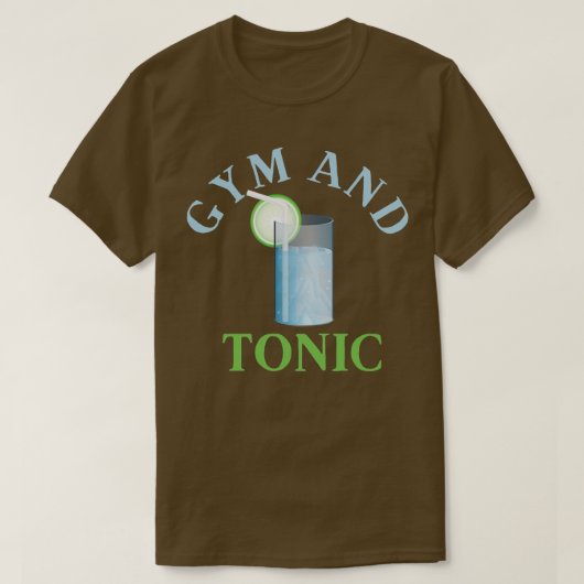 Gym en tonic Gin T-shirt (Design voorkant)