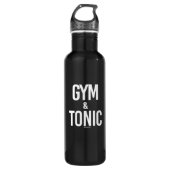 Gym en Tonic - Gym Humor -.png Waterfles (Voorkant)