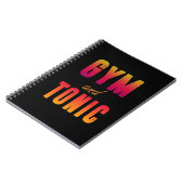 Gym en tonic notitieboek (Linkerzijde)