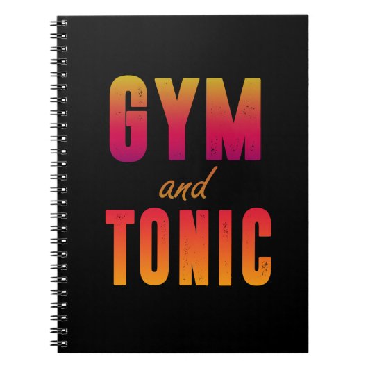 Gym en tonic notitieboek (Voorkant)