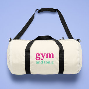 Gym en Tonic Quote Art Duffle Bag Plunjezak