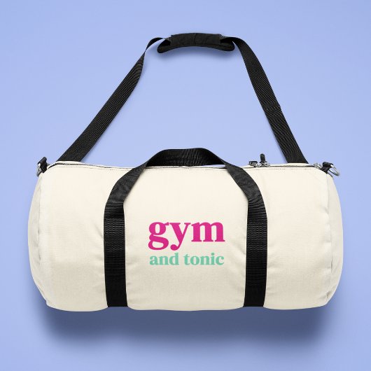 Gym en Tonic Quote Art Duffle Bag Plunjezak