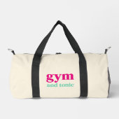 Gym en Tonic Quote Art Duffle Bag Plunjezak (Voorkant)