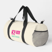 Gym en Tonic Quote Art Duffle Bag Plunjezak (Rechterhoek)