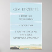 Gym Etiquette Poster (Voorkant)