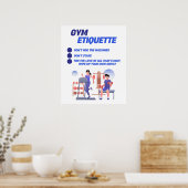 Gym Etiquette Poster (Keuken)