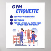 Gym Etiquette Poster (Voorkant)