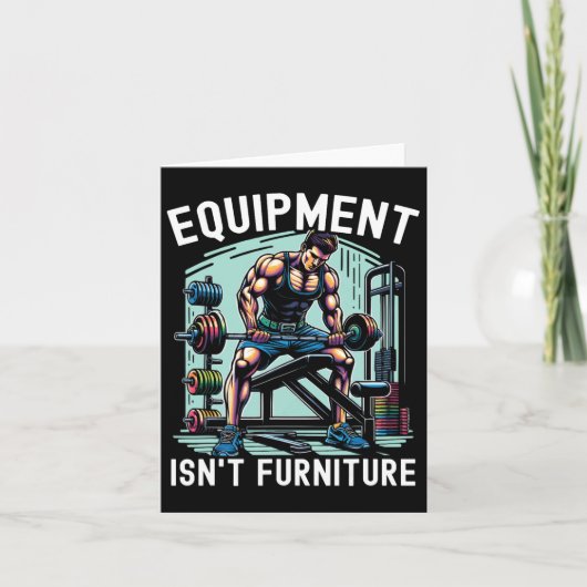 Gym Etiquette Workout Bodybuilding Fitness Bodybui Kaart (Voorkant)