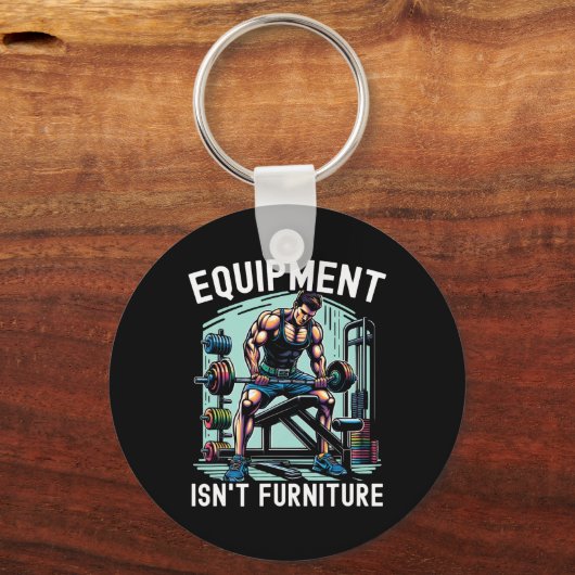 Gym Etiquette Workout Bodybuilding Fitness Bodybui Sleutelhanger (Voorkant)