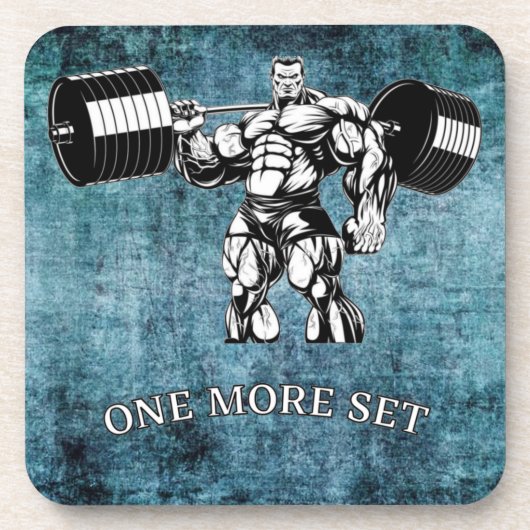 Gym & fitness bodybuilder bier onderzetter (Voorkant)