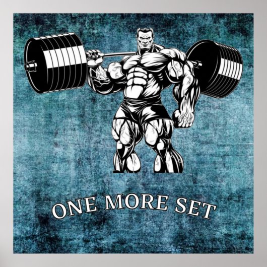 Gym & fitness bodybuilder poster (Voorkant)