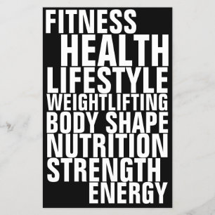 Gym fitness club vetgedrukte tekst inspiratie zwar flyer