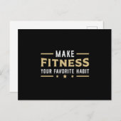 Gym Fitness Dance Workout Sport Dansen Gift Idee Briefkaart (Voorkant / Achterkant)