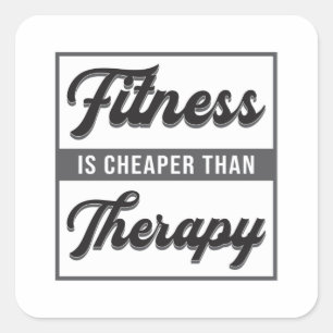 Gym Fitness Dans Danswerk Sport Workout Gift Vierkante Sticker