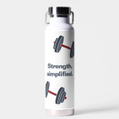 Gym Fitness Dumbbell Kracht, Vereenvoudigd Waterfles (Voorkant)
