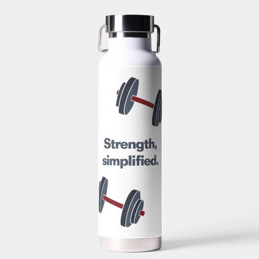 Gym Fitness Dumbbell Kracht, Vereenvoudigd Waterfles (Voorkant)