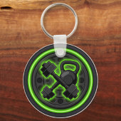 Gym Fitness Dumbbell Strength Keychain (Voorkant)