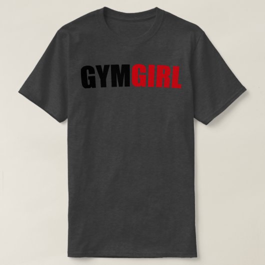 Gym Fitness Meisje Bodybuilding Training Training T-shirt (Design voorkant)