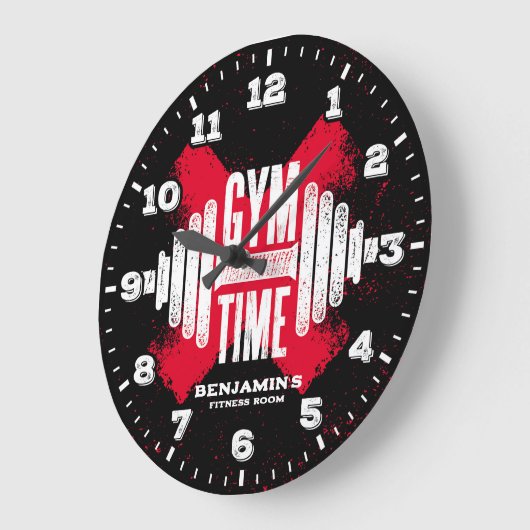 Gym Fitness Room Persoonlijke wandklok (Hoek)