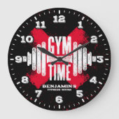 Gym Fitness Room Persoonlijke wandklok (Voorkant)