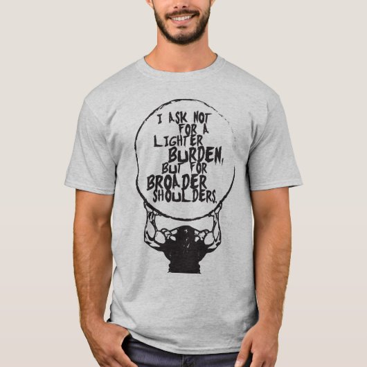 Gym Fitness Workout - Bredere schouders T-shirt (Voorkant)