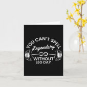 Gym Fitness Workout Motivatie Mannen Vrouwen Leg D Kaart (Gele Bloem)