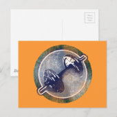 GYM fitnessgewicht Briefkaart (Voorkant / Achterkant)