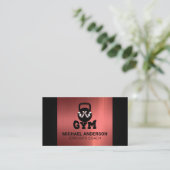Gym Flex | Kettle Bell Logo | Fitness Visitekaartje (Staand voorkant)