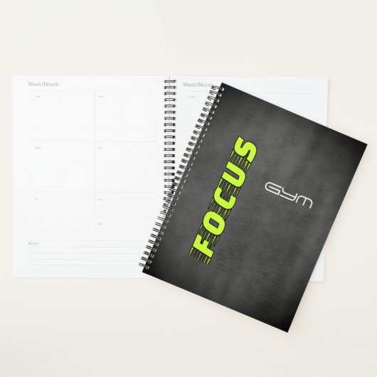 GYM FOCUS Modern Fitness Planner (Display)