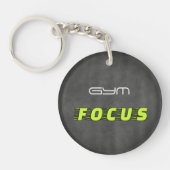 GYM FOCUS Moderne Fitness Sleutelhanger (Voorkant)
