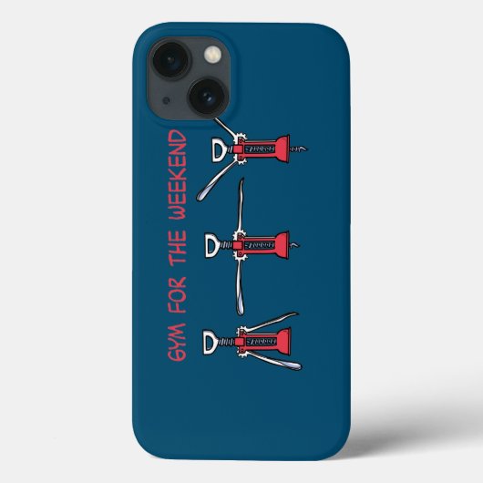 Gym for the weekend Case-Mate iPhone case (Achterkant)