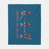 Gym for the weekend fleece deken (Voorkant)