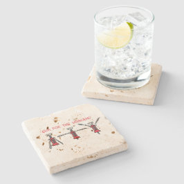 Gym for the weekend stenen onderzetter