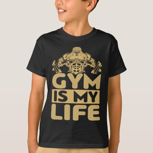 Gym Fuels Me Bodybuilding Motivation Intense Drive T-shirt (Voorkant)