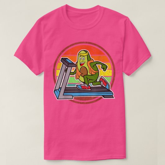 Gym Funny Avocado, Avocardio, grappige training vo T-shirt (Design voorkant)
