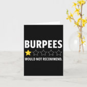 Gym Funny Fitness Burpees Bodybuilding Gewichtslif Kaart (Gele Bloem)