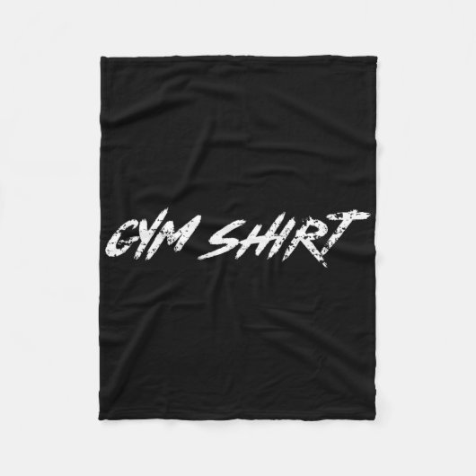 Gym Funny Weightlifting Bodybuilding Workout Power Fleece Deken (Voorkant)