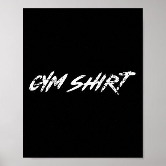 Gym Funny Weightlifting Bodybuilding Workout Power Poster (Voorkant)