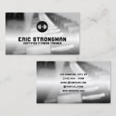 Gym geïnspireerd dumbbell Visitekaartje (Voorkant / Achterkant)