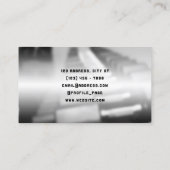 Gym geïnspireerd dumbbell Visitekaartje (Achterkant)