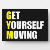 GYM - Get Yourself Moving - Workout Motivational Fotoplaat (voorkant)