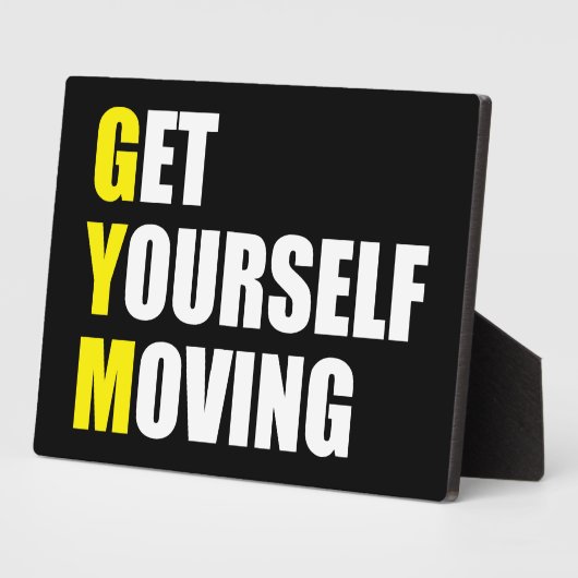 GYM - Get Yourself Moving - Workout Motivational Fotoplaat (Zijkant)