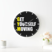 GYM - Get Yourself Moving - Workout Motivational Grote Klok (Huis)