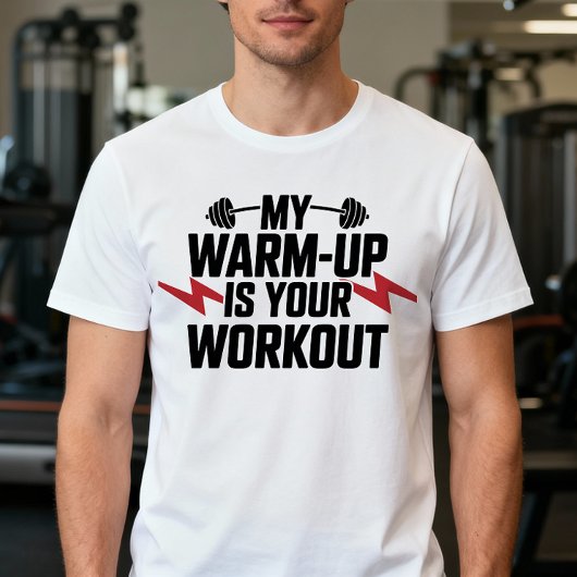 Gym Gewichtheffen Sarcastisch Gewichtheffer Workou T-shirt