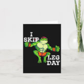 Gym Gewichtstraining Ik Skip Leg Dag 1 Kaart (Voorkant)