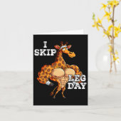 Gym Gewichtstraining Ik Skip Leg Dag 2 Kaart (Gele Bloem)