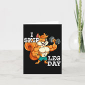 Gym Gewichtstraining Ik Skip Leg Dag 3 Kaart (Voorkant)