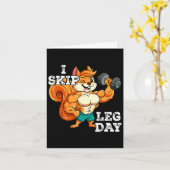 Gym Gewichtstraining Ik Skip Leg Dag 3 Kaart (Gele Bloem)